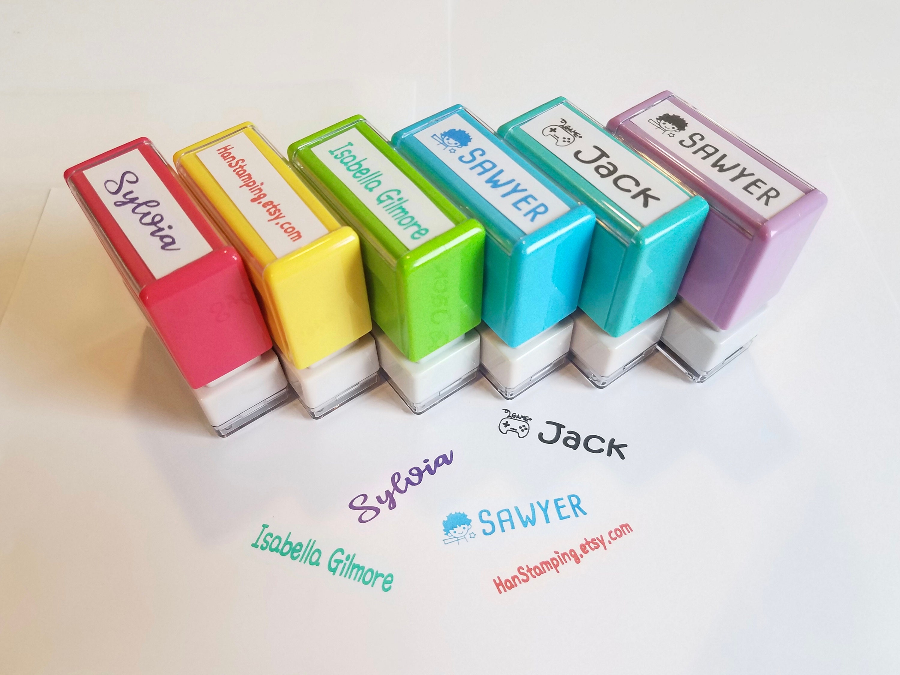 HanStamping Custom Name Stamp: Personalized  Self-Inking Stamp.