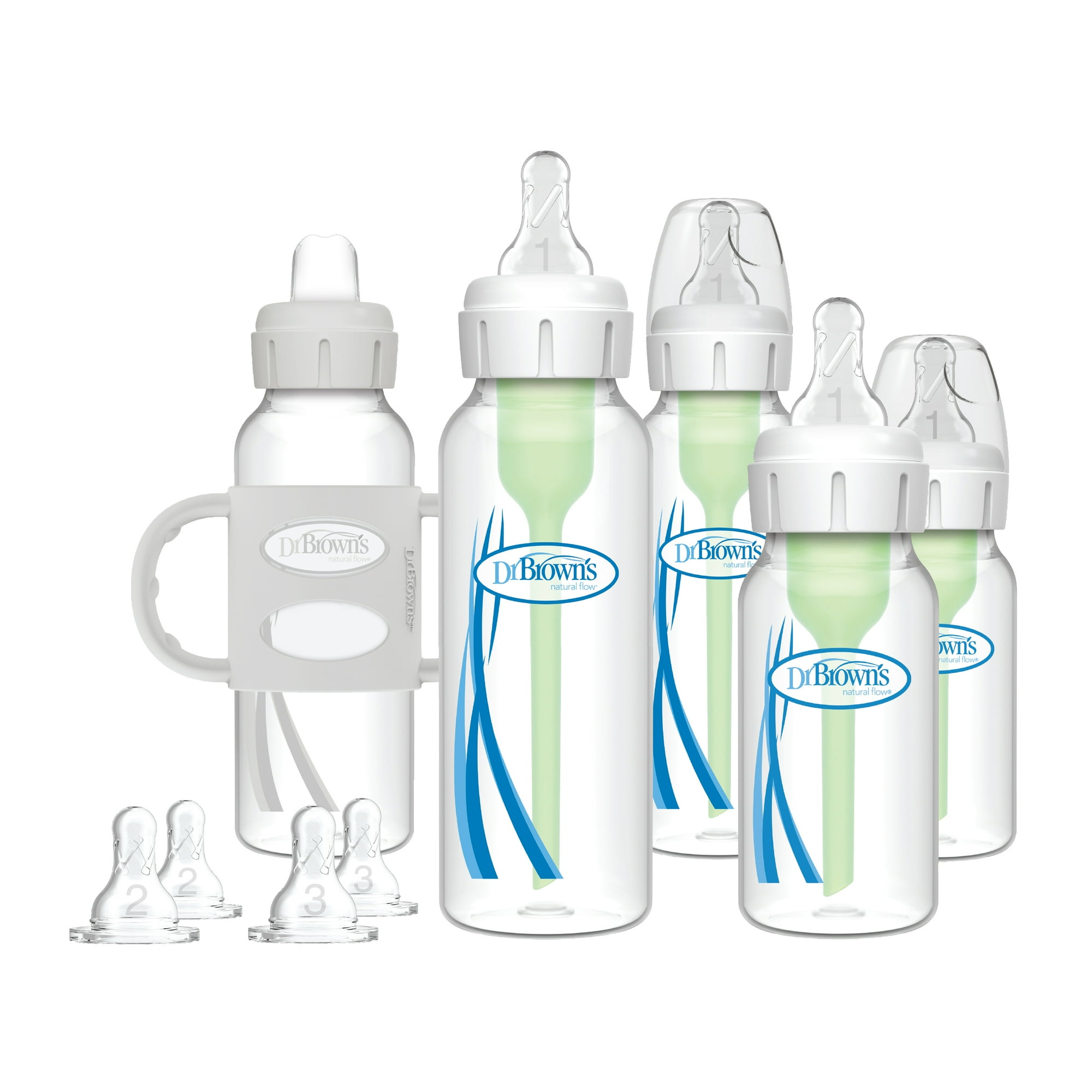 Dr. Brown's Natural Flow Anti-Colic Options+ First Year Baby Bottle Gift Set.