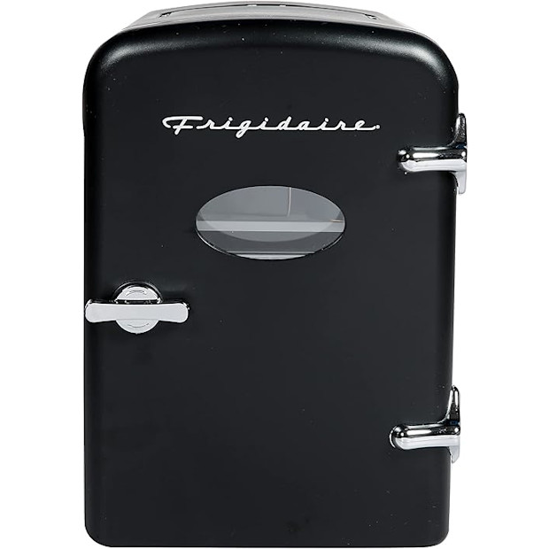 Frigidaire Retro 9-Can Mini Personal Fridge.