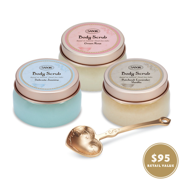 Sabon Next Generation Body Scrub Fragrance Trio.