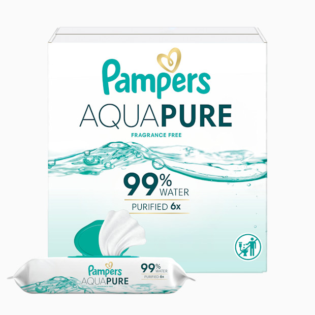 Pamper's Aqua Pure Baby Wipes.
