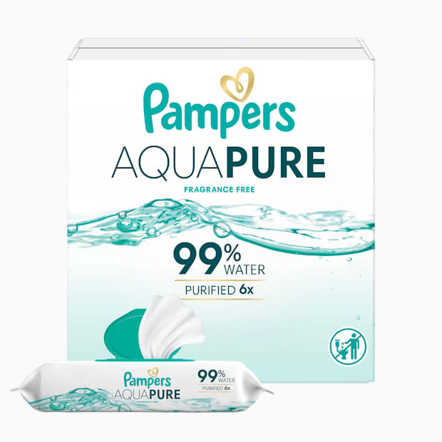 Pamper's Aqua Pure Baby Wipes.