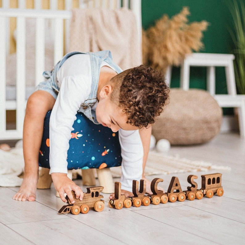 Busy Puzzle Personalized Train Name With Magnets.
