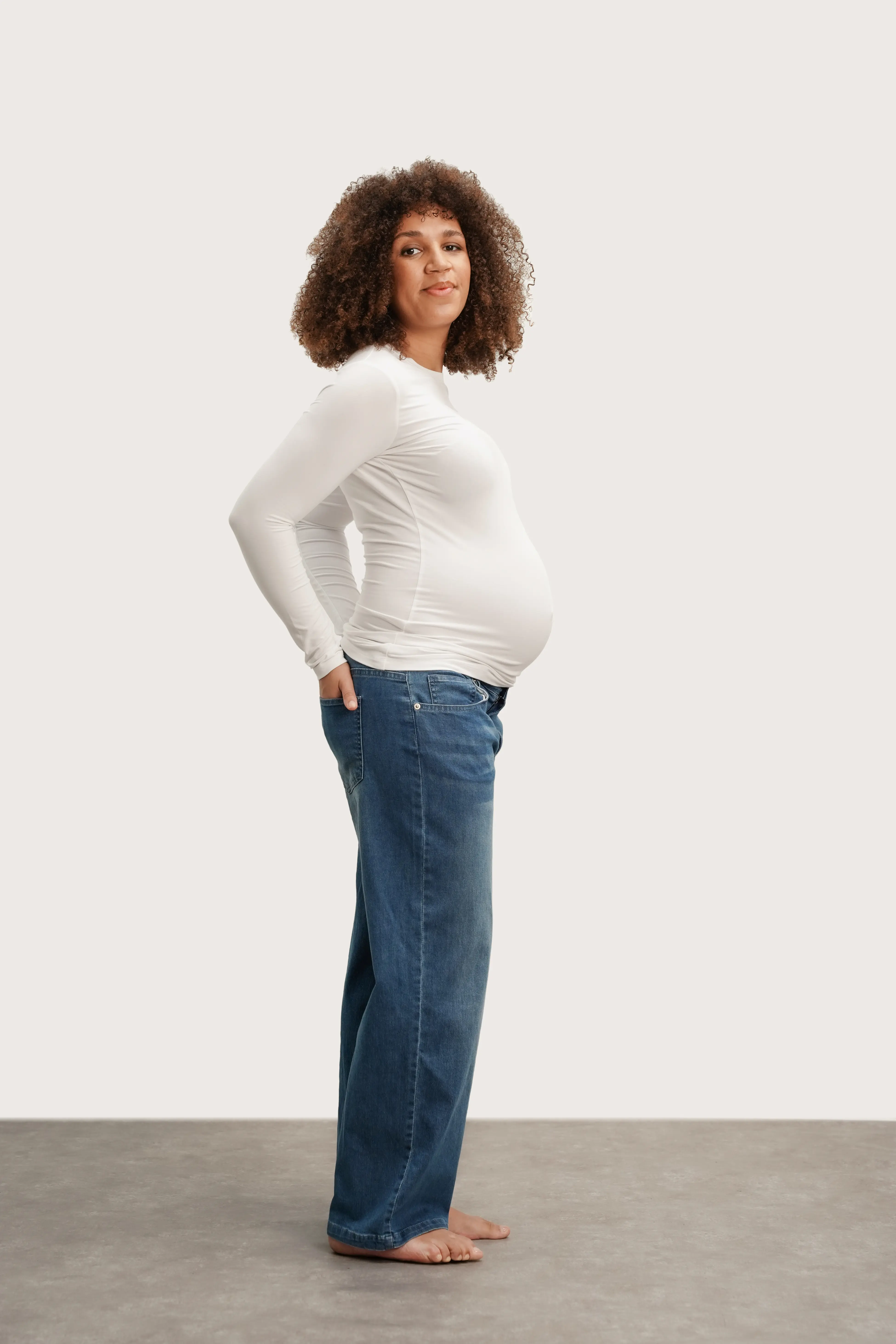 Nom Maternity Slouch Maternity Under-the-belly Boyfriend Jeans.