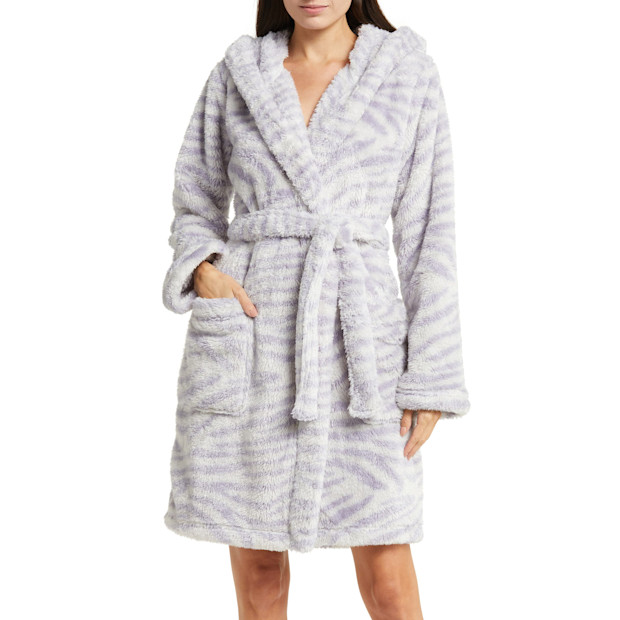 UGG Aarti Faux Shearling Hooded Robe.