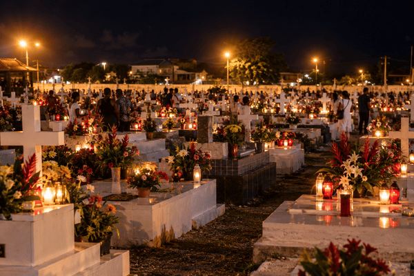 Cimetière de Cayenne à la Toussaint