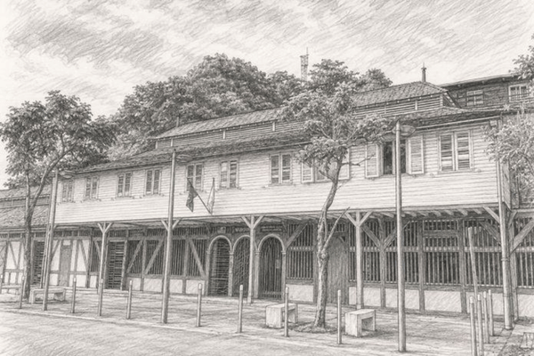 Former Customs House in Cayenne