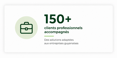 150+ clients professionnels accompagnés