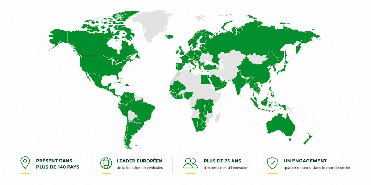 Carte réseaux international Europcar