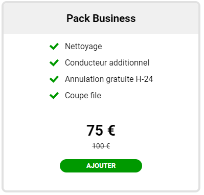 location voiture guyane pack business