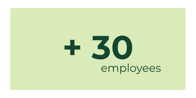 More than 30 employees are on the job every day