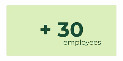 More than 30 employees are on the job every day