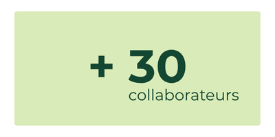 Plus de 30 collaborateurs mobilisés au quotidien 