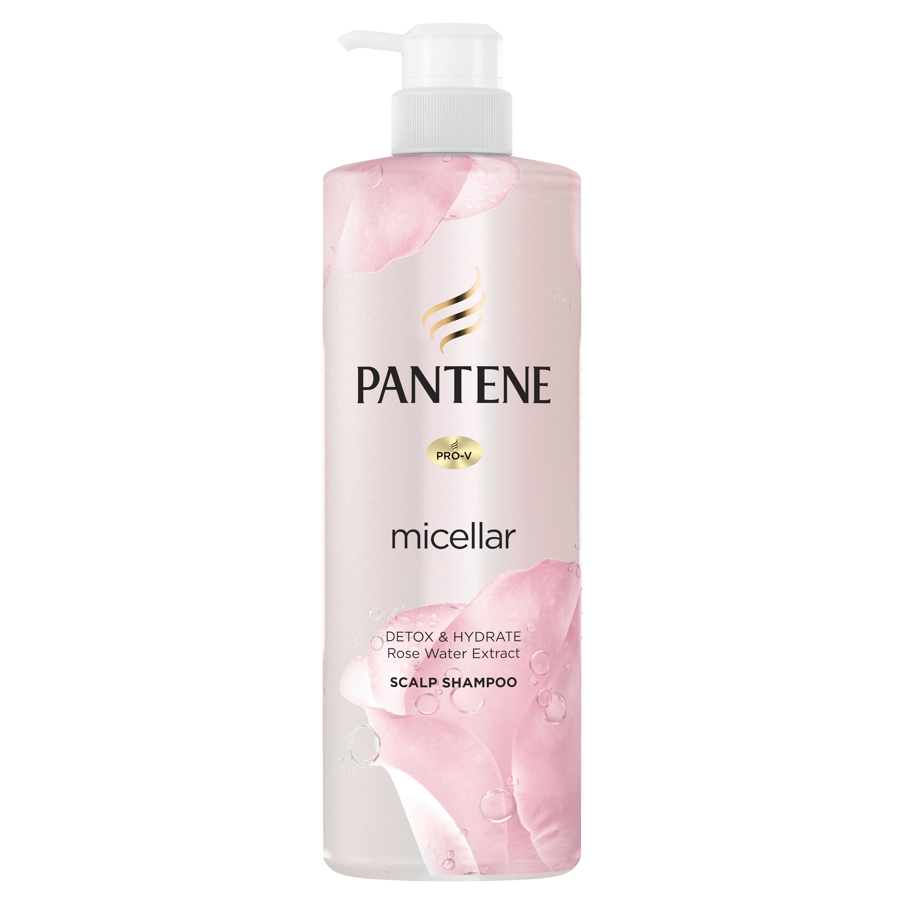 Dầu Gội Pantene Pro-V Micellar Hương Hoa Hồng Thanh Lọc & Cấp Ẩm