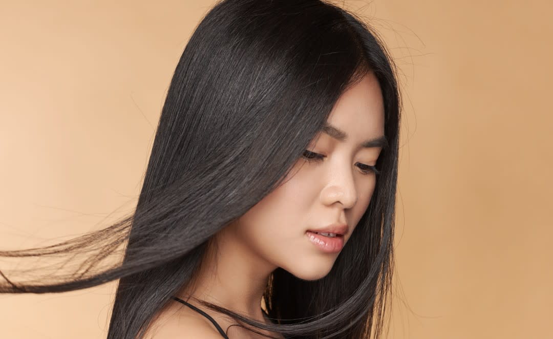 women with healthy black hair