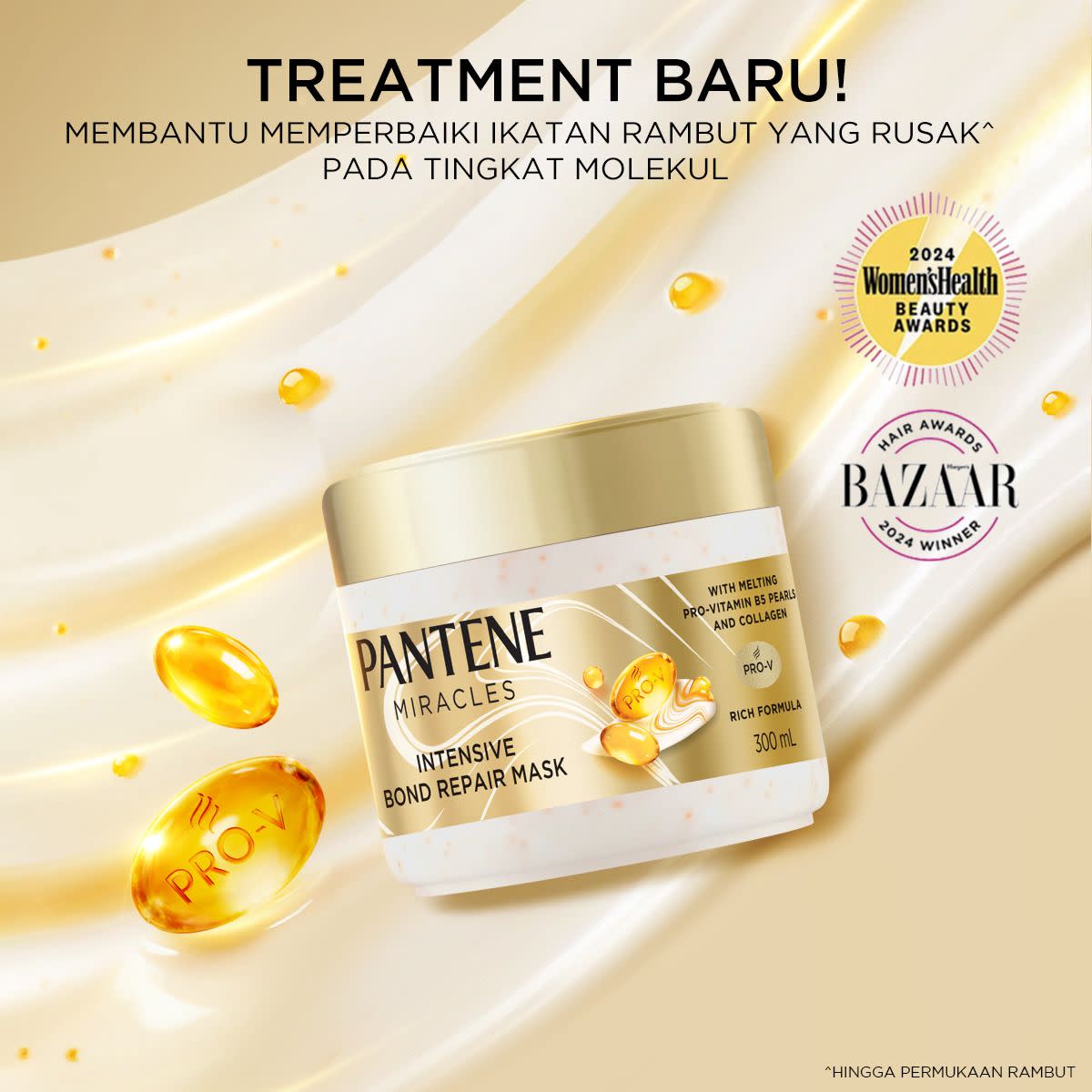 Pantene Miracles Intensive Bond Repair Mask - 300 ml - Front
