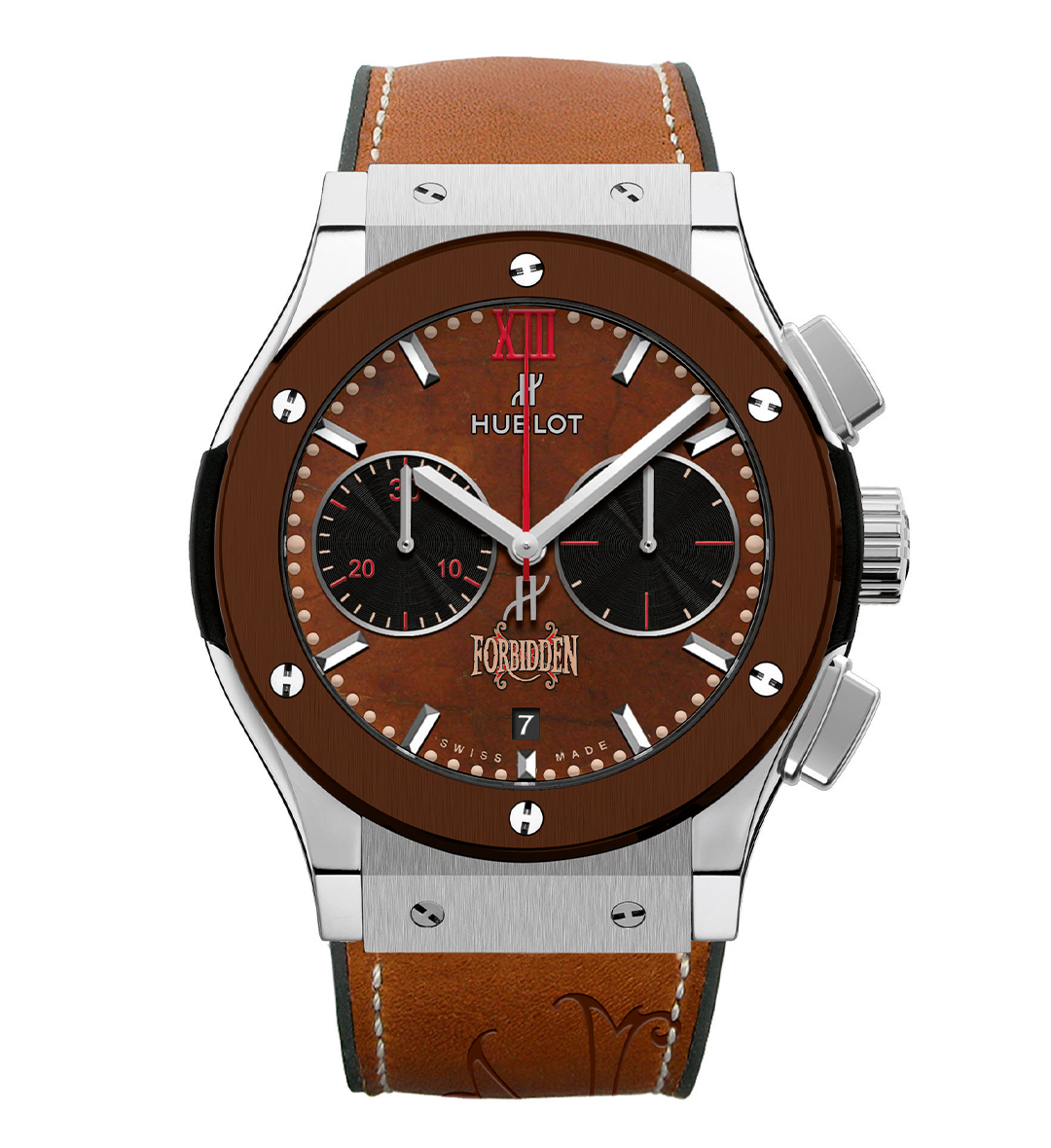 Classic Fusion Chronograph Forbidden X Titanium Brown
