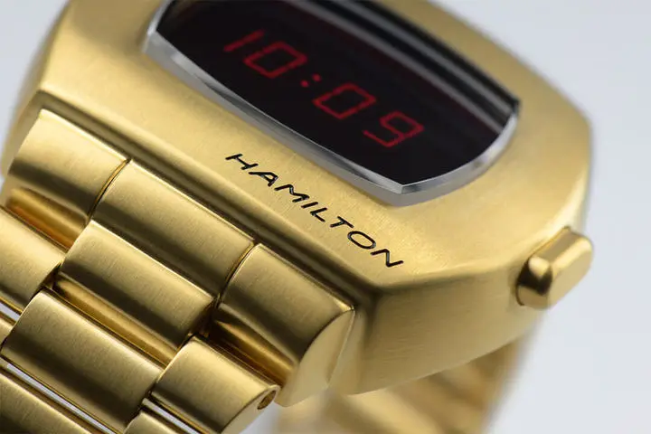 The Hamilton Pulsar yellow gold PVD 