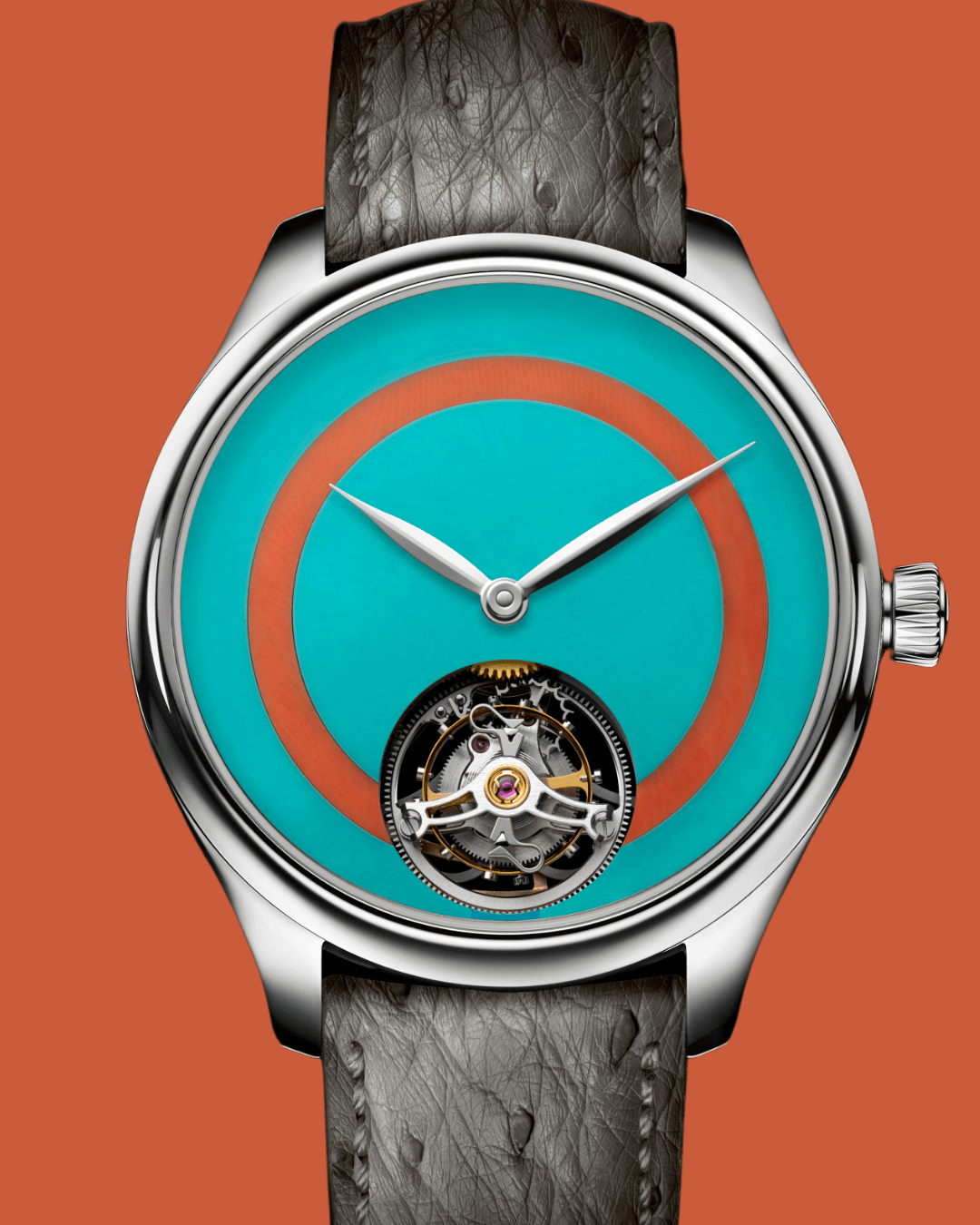 HMoser 1805-1201 Endeavour Tourbillon ST Turquoise Coral Pop-Art D