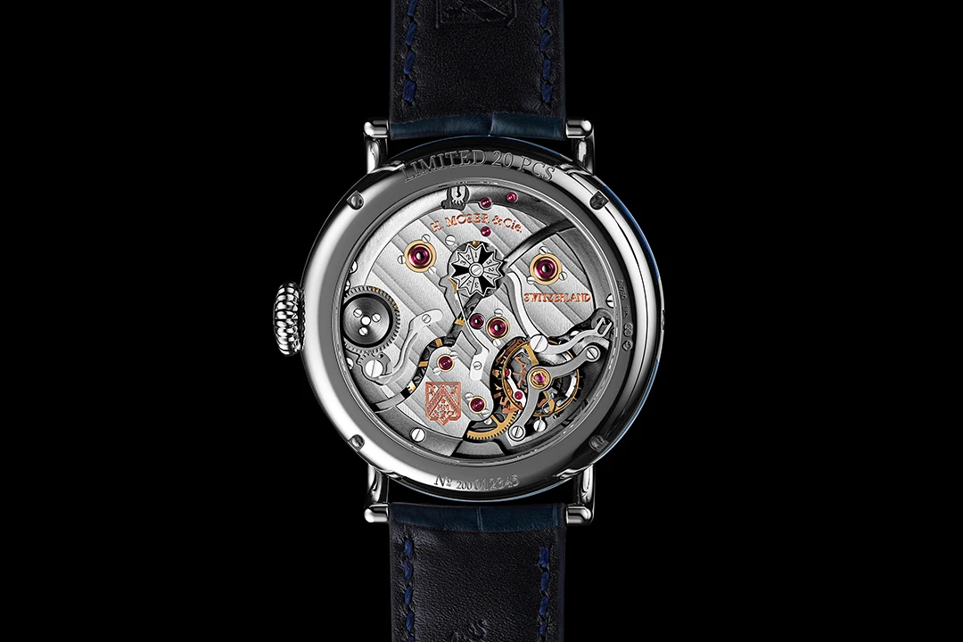 H. Moser & Cie The Heritage Perpetual Calendar Midnight Blue Enamel