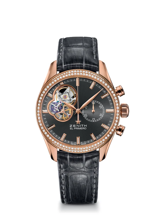 El Primero Chronomaster Open Lady Rose Gold Grey Dial