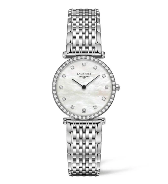 La Grande Classique de  29mm Stainless Steel with Diamonds