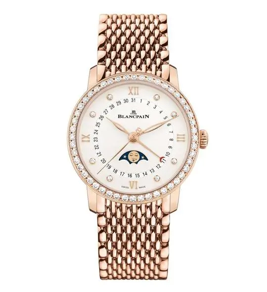 Quantième Phases De Lune 18k Red Gold