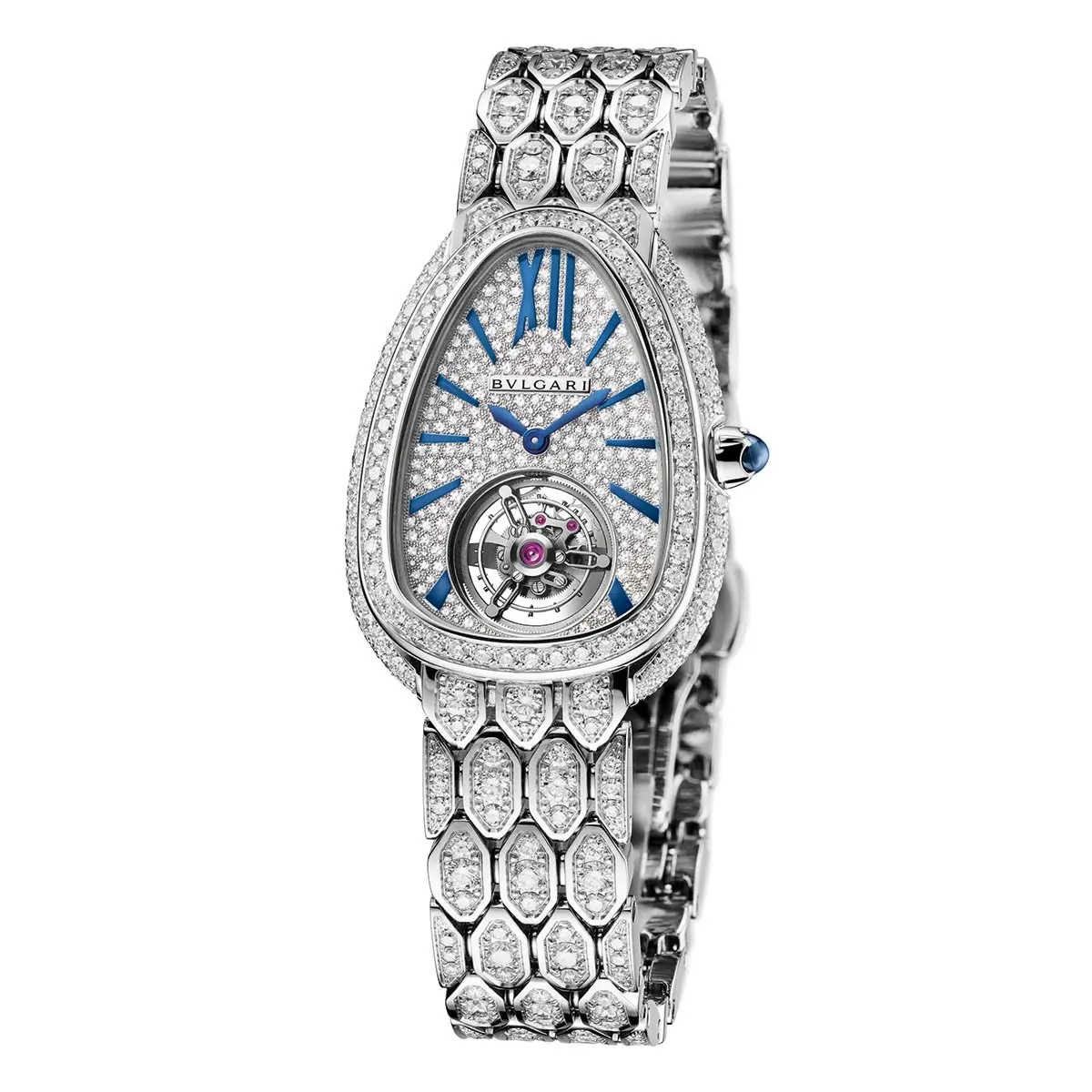 Bvlgari Serpenti Seduttori Tourbillon white gold and diamonds