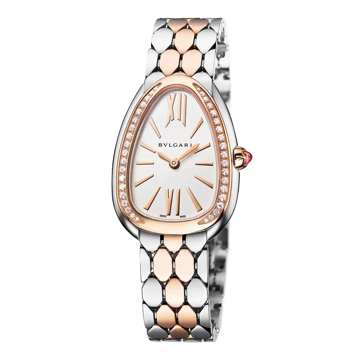 Bvlgari Serpenti Seduttori Tourbillon rose gold, white gold and diamonds