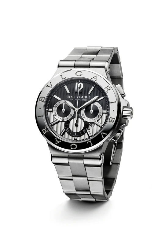 Diagono Black Chronograph Stainless Steel
