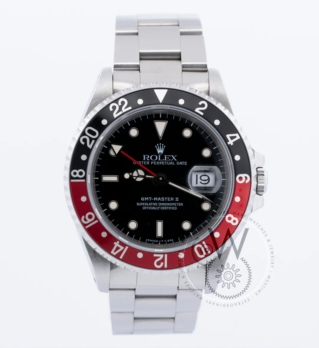 GMT Master II "Coke" 40mm Stainless Steel Black Dial