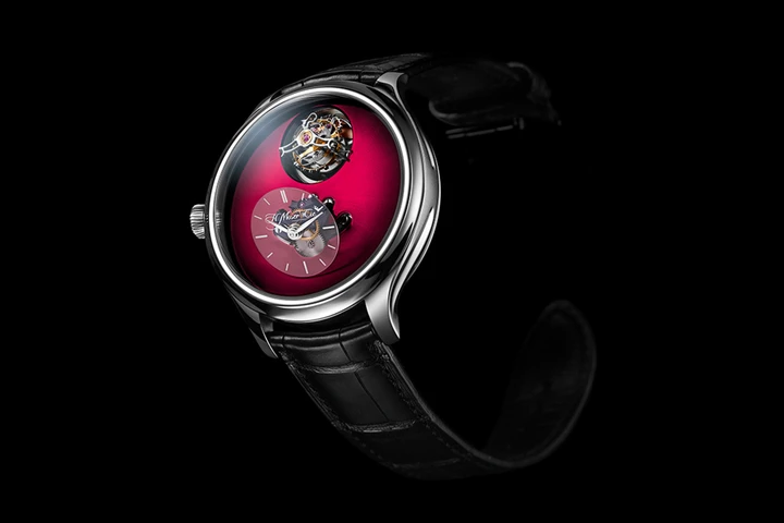 LM101 MB&F × H. Moser Red fume dial 