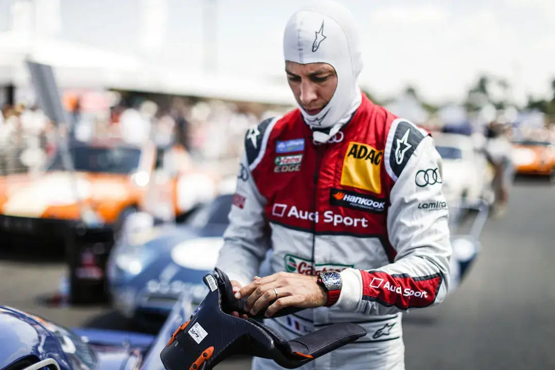 Race car driver Le Mans Classic