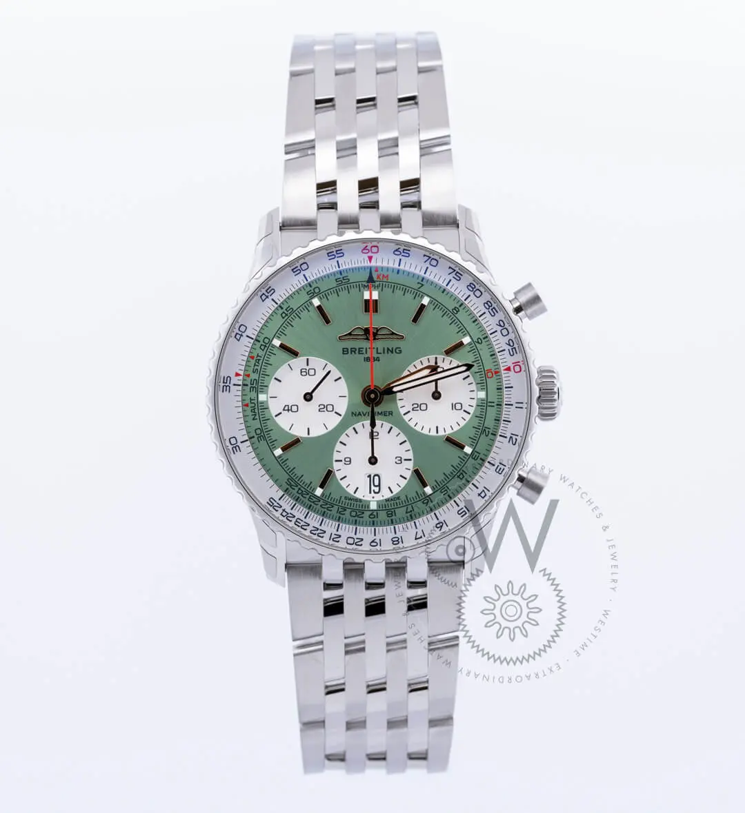 NAVI 41 B01 Chronograph Stainless Steel case Mint Dial