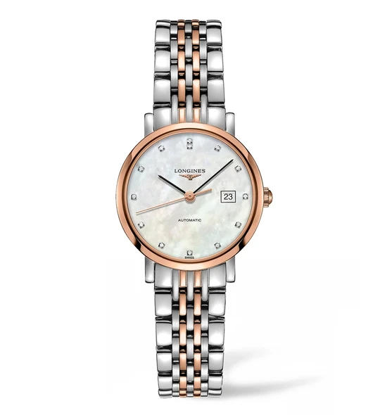 The  Elegant Collection 29mm, Mother of pearl, Stainless Steel and gold
