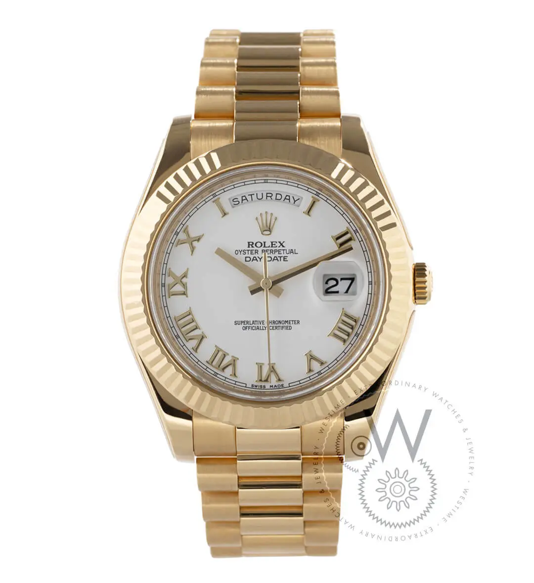 Day-Date II White Roman Dial