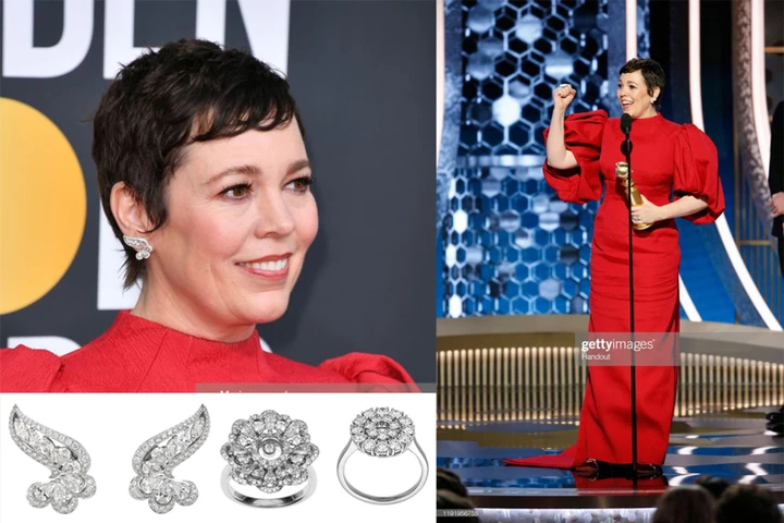 Stars Sparkle in Chopard at the 77th Annual Golden Globe Awards Olivia Coleman