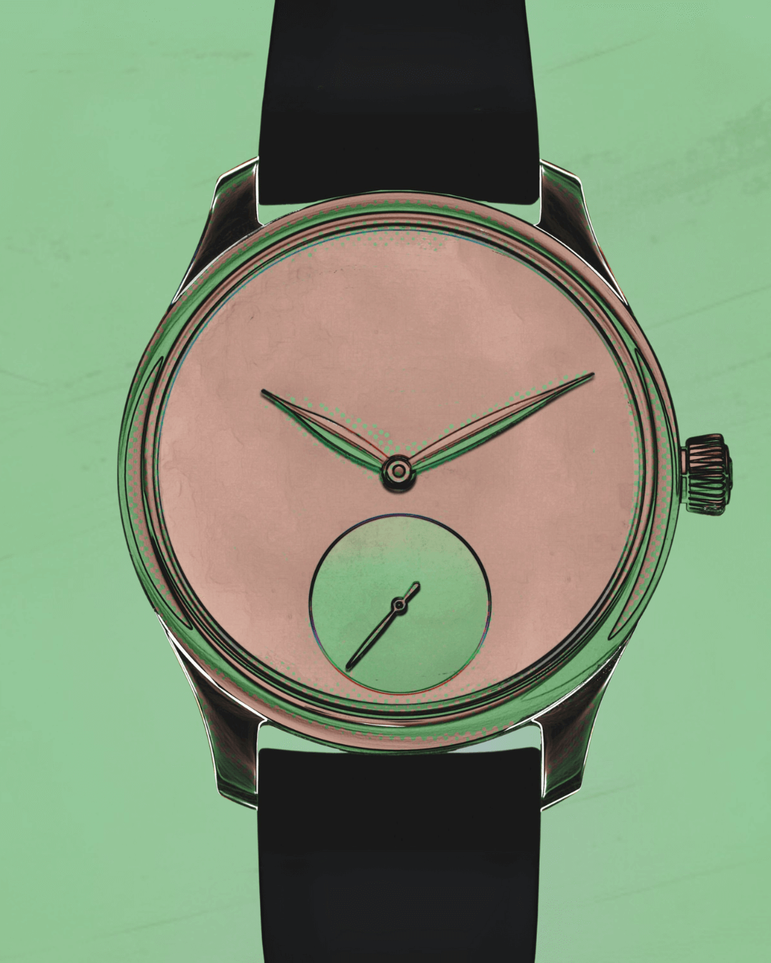 HMoser 1202-1203 Endeavour Small Seconds ST RoseOpal BurmaJade Pop-Art 1