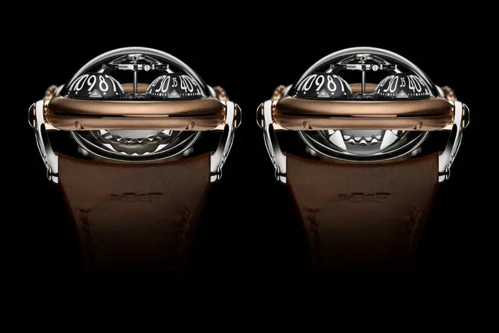 MB&F Horological Machine N°10 ‘Bulldog’  18k red-gold and titanium body with black “eyes”