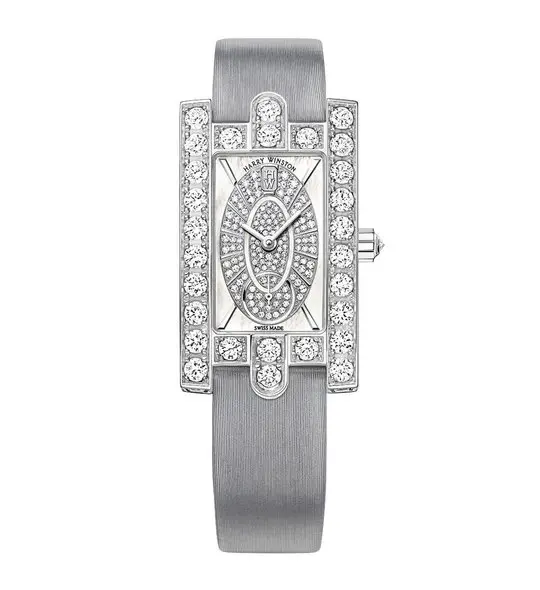 Avenue Classic 18K White Gold With Satin Strap