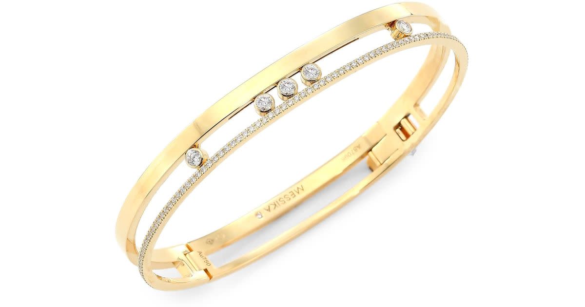 messika gold Womens Move Romane 18k Yellow Gold Diamond Bracelet Gold