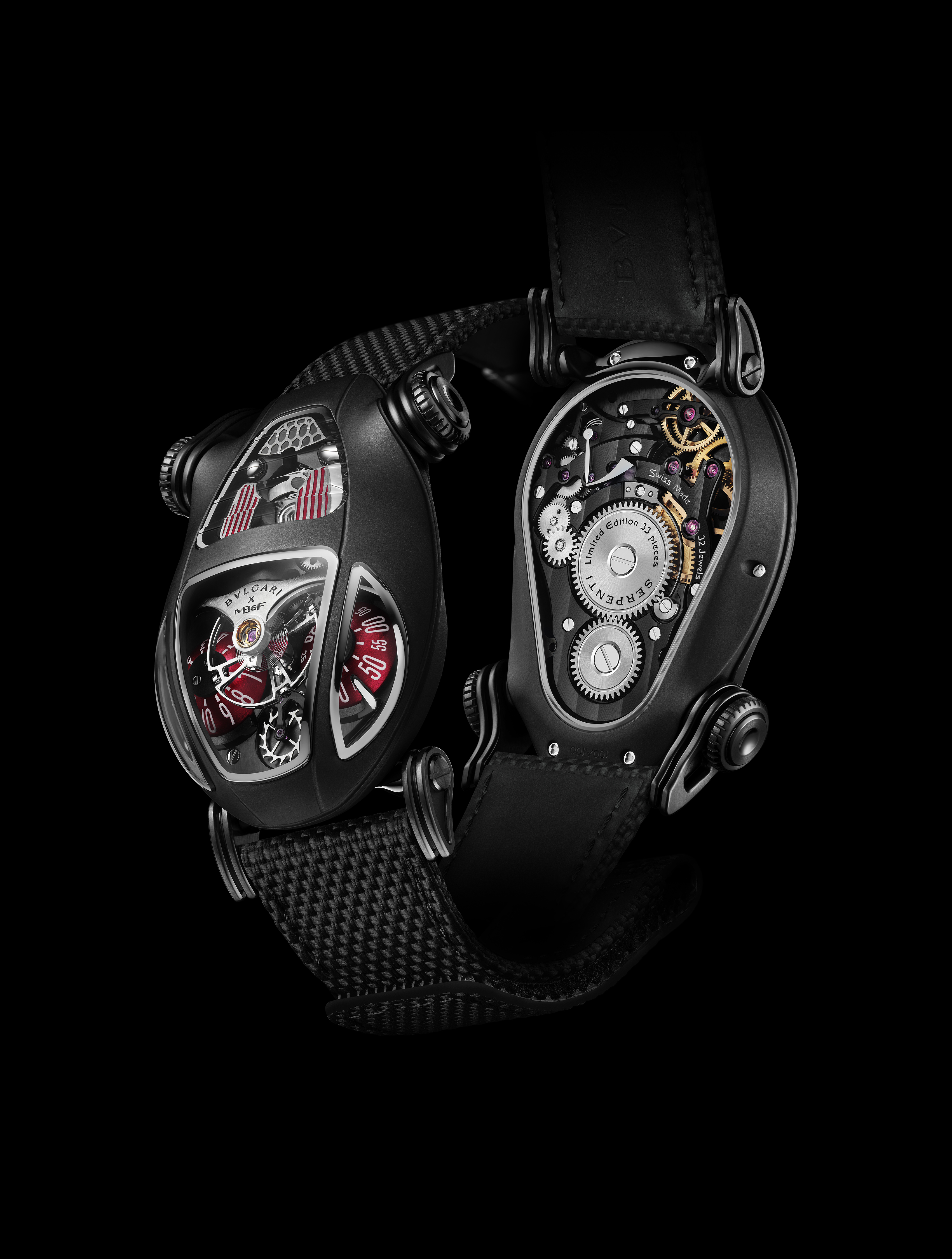 BVLGARI スネークパターンキャンドル Bvlgari X MB&F Serpenti Steel / Black PVD