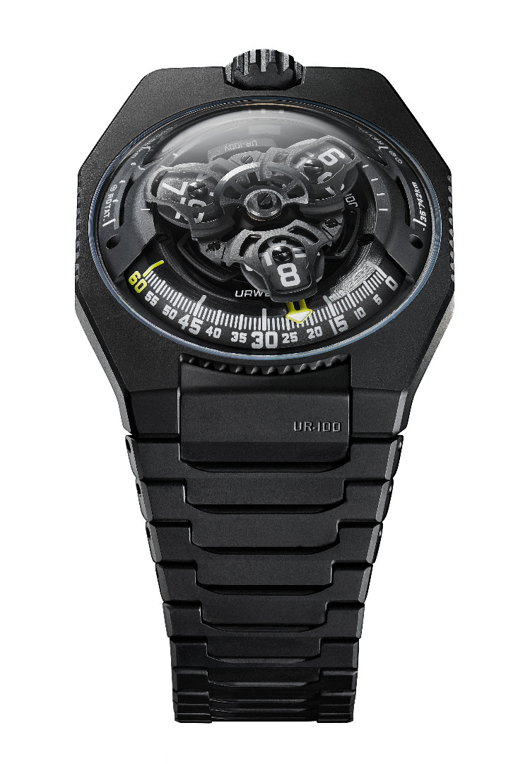 Urwerk Ur-100 v Full Black Titanium Jacket 
