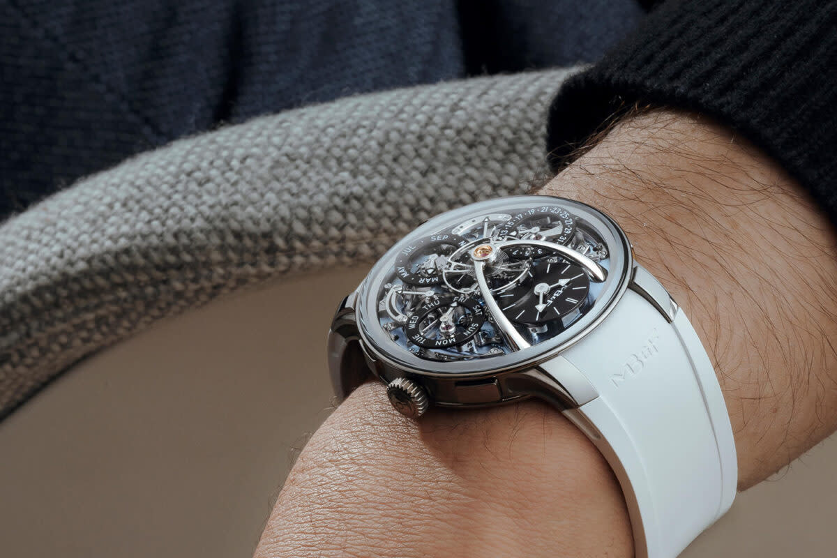 MBandF LM Perpetual EVO Blue Wrist Shots