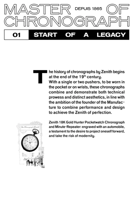 Master of Chronographs Since 1865 Exhibition