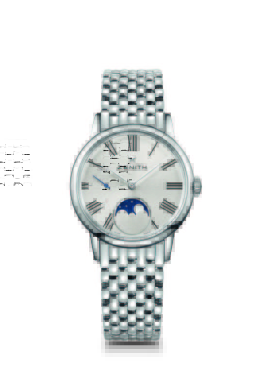 Elite Lady Moonphase - 33 mm steel Roman Numeral with Bracelet