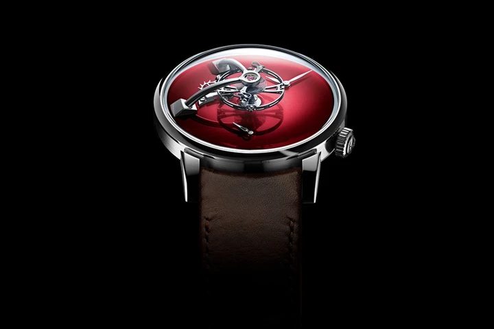 LM101 MB&F × H. Moser  Funky Blue fume dial