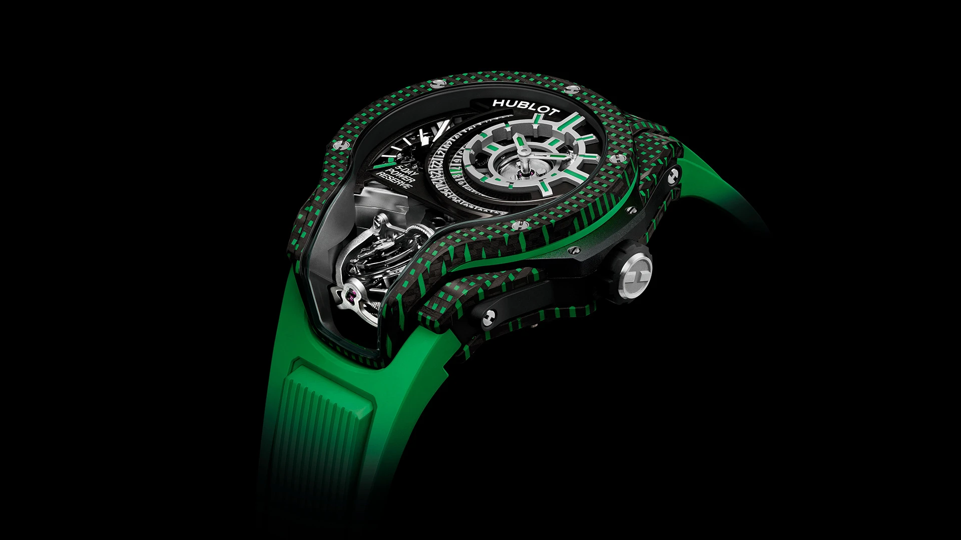 MP-09: New Coloured 3D Carbon and Its Tourbillon Bi-Axis