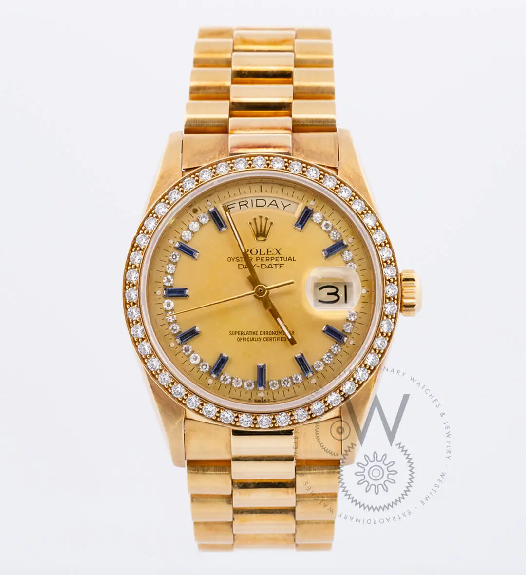 Yellow Gold Case Yellow Gold Dial with Diamond Markers and Ring 36mm