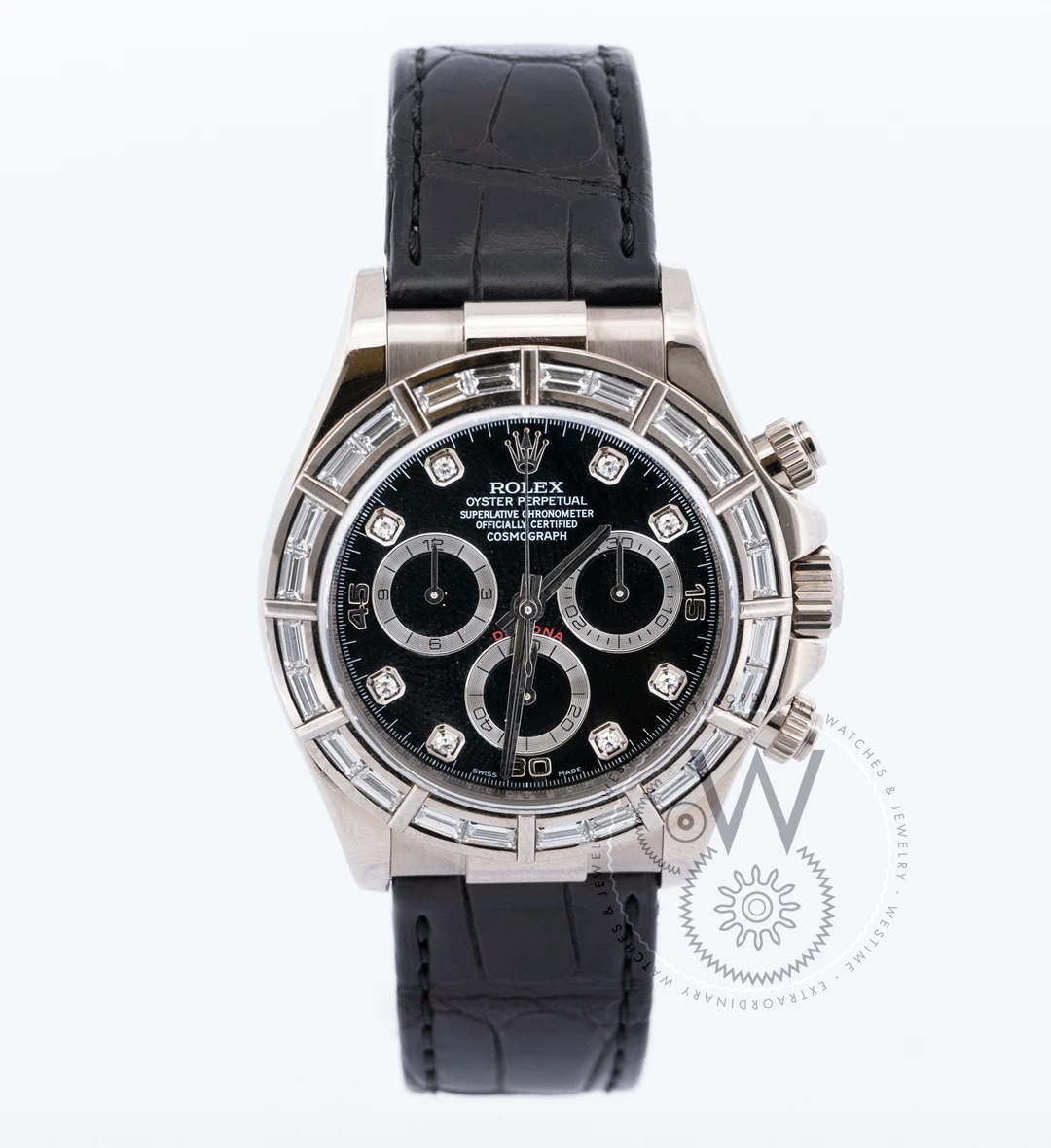 Cosmograph Daytona 40mm White Gold Black Dial